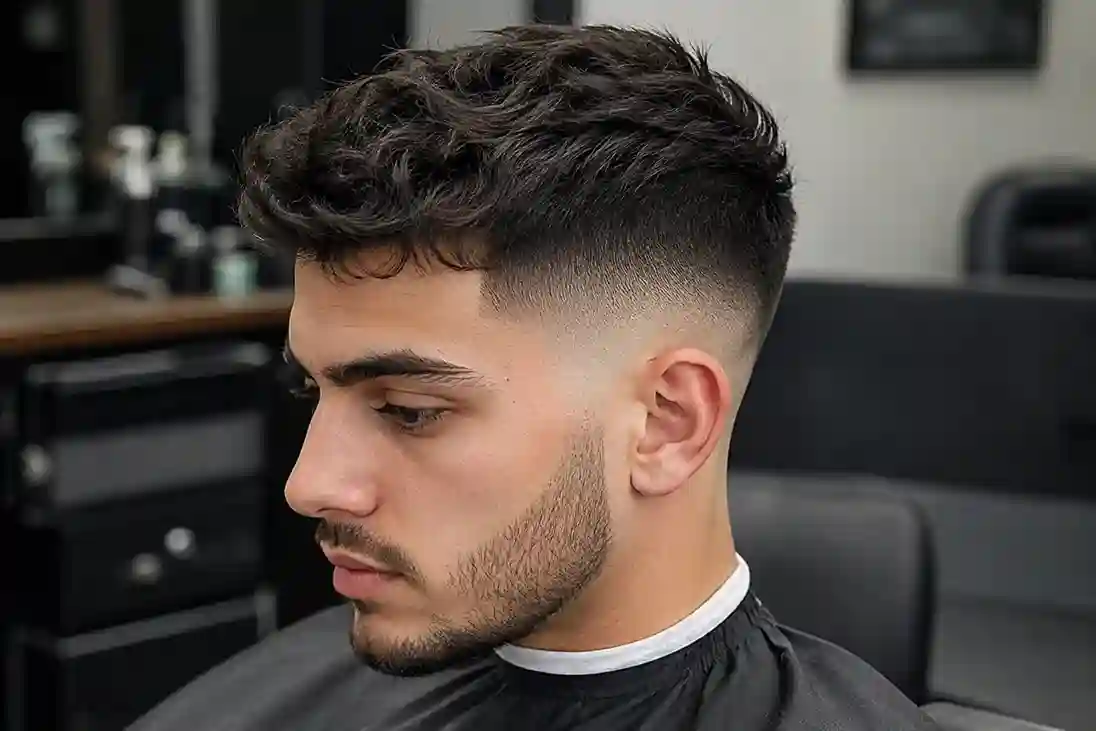 Mid Fade Haircut Men