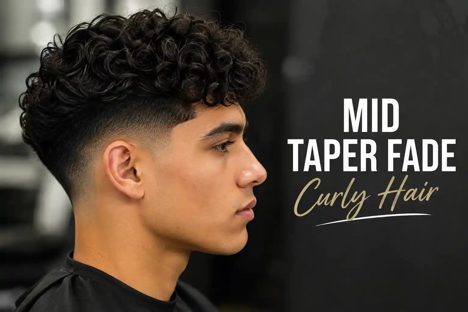 Mid Taper Fade Curly Hair