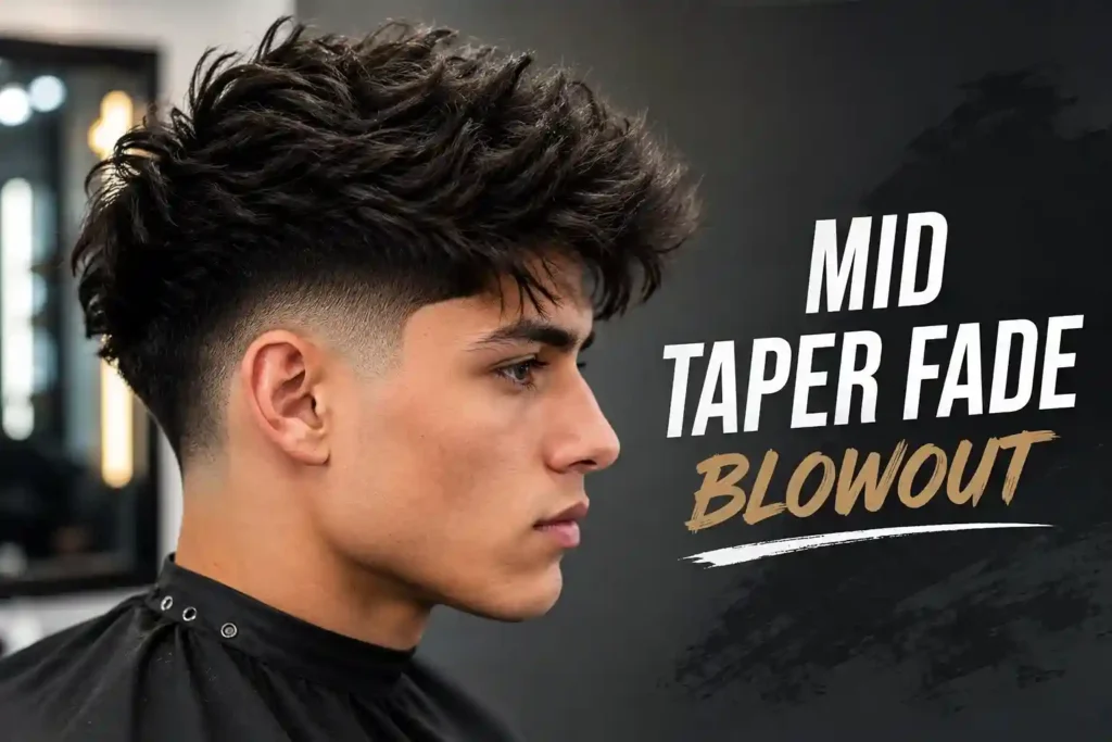 What Is a Mid Taper Fade Blowout? The Complete Style Guide